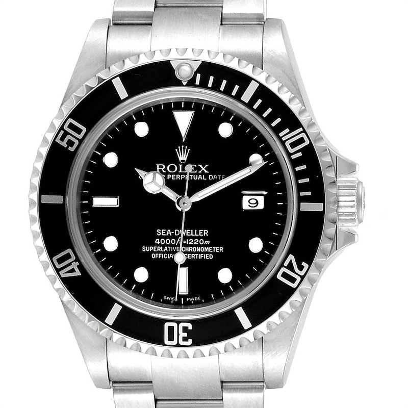 Rolex Sea-dweller Black Dial Automatic Steel Mens Watch 16600 Box SwissWatchExpo