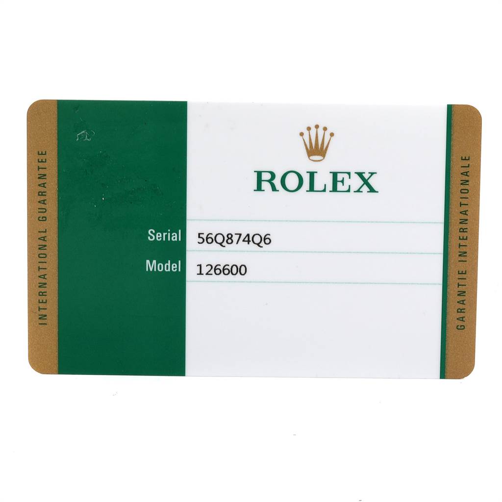 Rolex Seadweller 43mm 50th Anniversary Steel Mens Watch 126600 Box Card ...