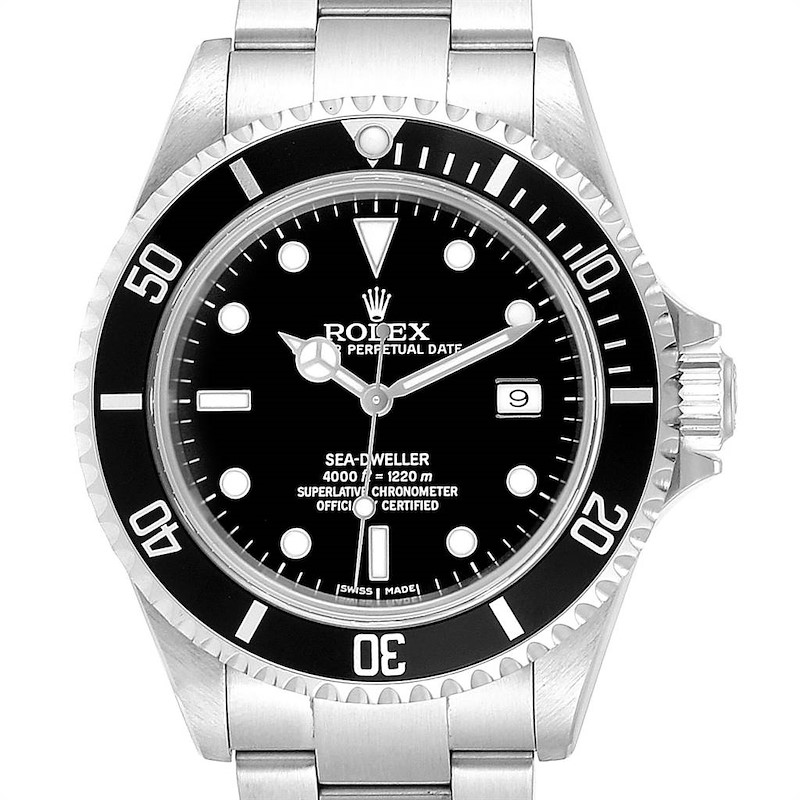 Rolex Seadweller Black Dial Stainless Steel Mens Watch 16600 SwissWatchExpo