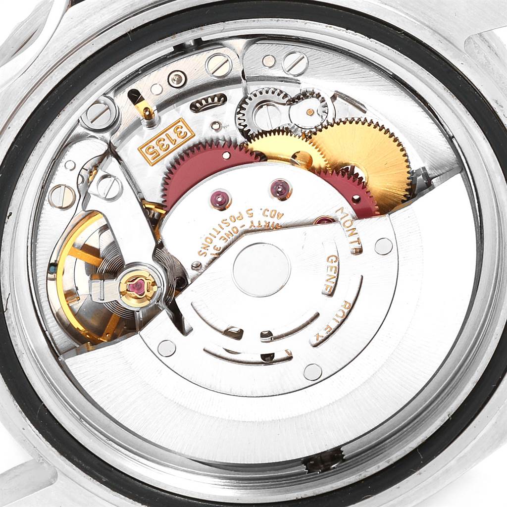 The image shows the inner mechanical movement of a Rolex Sea-Dweller 16600 Men's Stainless Steel Black Dial 16600 Men's Stainless Steel Black Dial watch, viewed from the back.