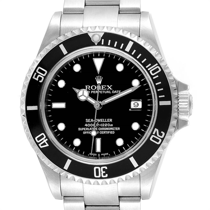 Rolex Seadweller 40 Black Dial Oyster Bracelet Mens Watch 16600 SwissWatchExpo