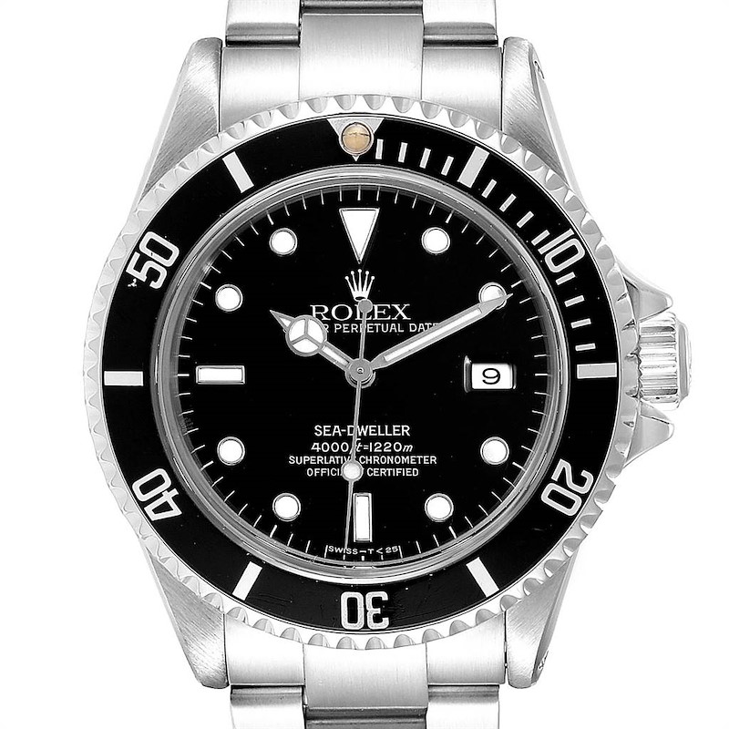 Rolex Sea-dweller Black Dial Automatic Steel Mens Watch 16600 SwissWatchExpo