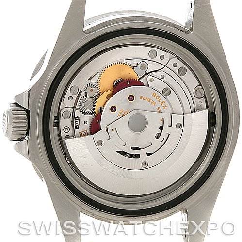 This image shows the internal mechanism of a Rolex Sea-Dweller 16600 Men's Stainless Steel Black Dial 16600 Men's Stainless Steel Black Dial watch viewed from the back with the case removed.