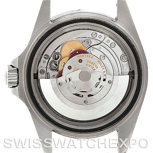 This image shows the open case back and internal movement of a Rolex Sea-Dweller 16600 Men's Stainless Steel Black Dial 16600 Men's Stainless Steel Black Dial watch.