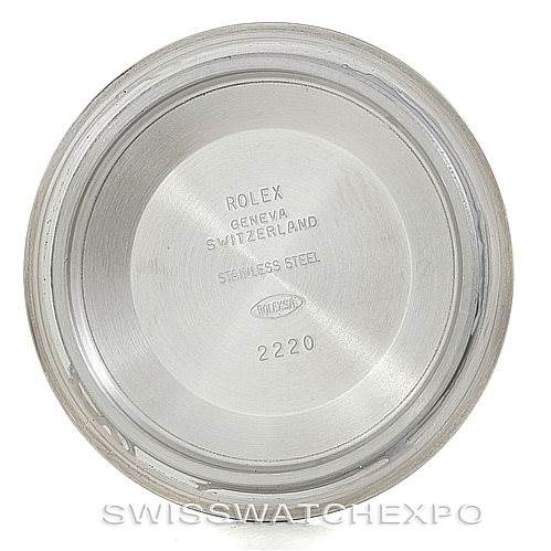 This image shows the inner side of the case back for a Rolex Sea-Dweller 16600 Men's Stainless Steel Black Dial 16600 Men's Stainless Steel Black Dial watch.