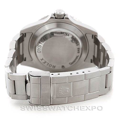 This image shows the back and bracelet clasp of a Rolex Sea-Dweller 16600 Men's Stainless Steel Black Dial 16600 Men's Stainless Steel Black Dial watch.