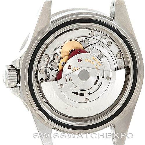 This image shows the back view of a Rolex Sea-Dweller 16600 Men's Stainless Steel Black Dial 16600 Men's Stainless Steel Black Dial watch, revealing its internal mechanical movement.