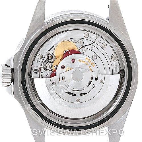 The image shows the movement mechanism of a Rolex Sea-Dweller 16600 Men's Stainless Steel Black Dial 16600 Men's Stainless Steel Black Dial, viewed from the back case with the cover removed.