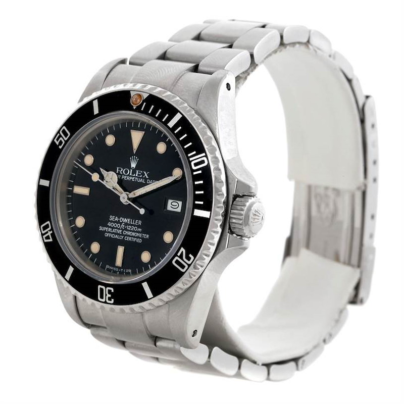 Rolex Seadweller Stainless Steel Black Dial Mens Watch 16660 SwissWatchExpo