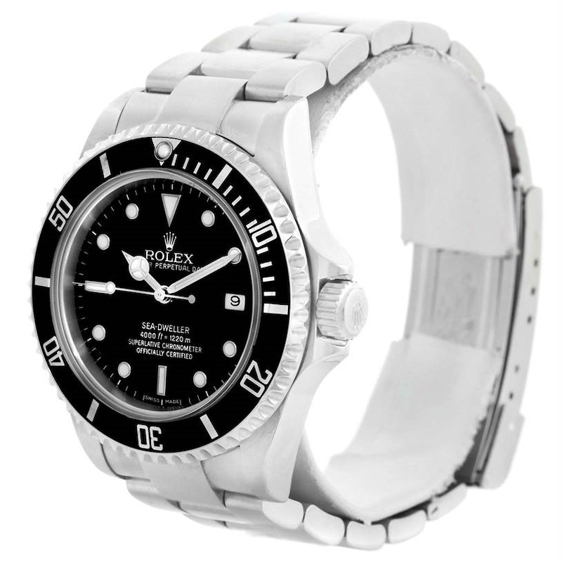 Rolex Seadweller Stainless Steel Black Dial Mens Watch 16600 SwissWatchExpo