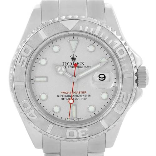 Photo of Rolex Yachtmaster Mens Stainless Steel Platinum Watch 16622
