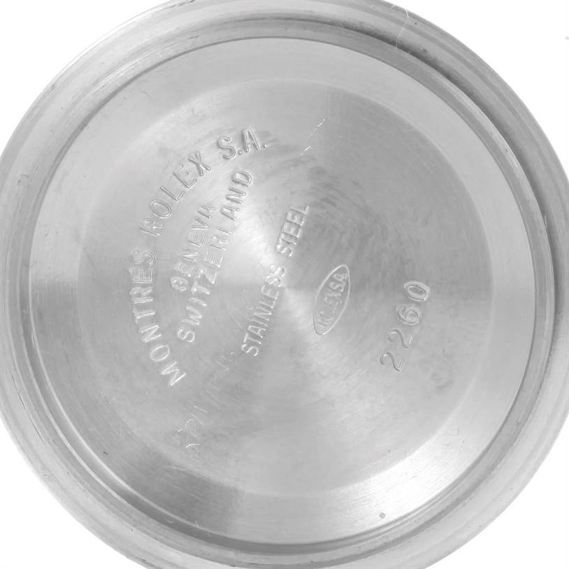 This image shows the inside case back of a Rolex Yacht-Master 68623 Men's Stainless Steel Blue Dial 68623 Men's Stainless Steel Blue Dial watch.