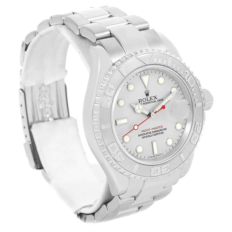 Rolex Yachtmaster Stainless Steel Platinum Automatic Mens Watch 16622 SwissWatchExpo