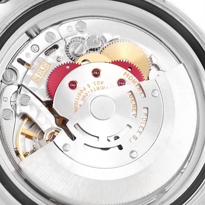 This image shows the internal movement and mechanism of a Rolex Yacht-Master 16622 Men's Stainless Steel Silver Dial 16622 Men's Stainless Steel Silver Dial watch at a close-up angle.