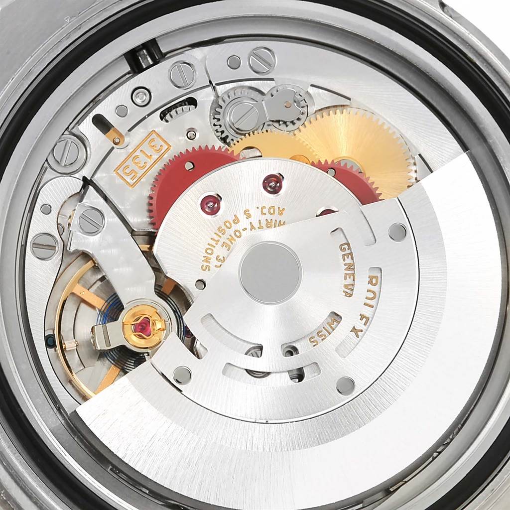 This image shows a close-up of the internal movement and mechanisms of a Rolex Yacht-Master 116622 Men's Stainless Steel Silver Dial 116622 Men's Stainless Steel Silver Dial watch.