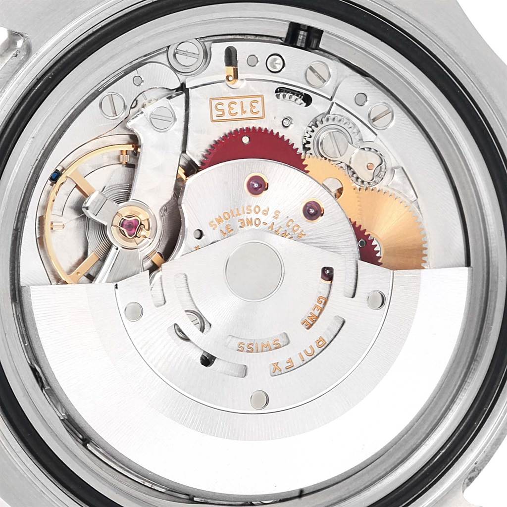 The image shows the inner mechanical movement of the Rolex Yacht-Master 16622 Men's Stainless Steel Silver Dial 16622 Men's Stainless Steel Silver Dial watch from an overhead angle.