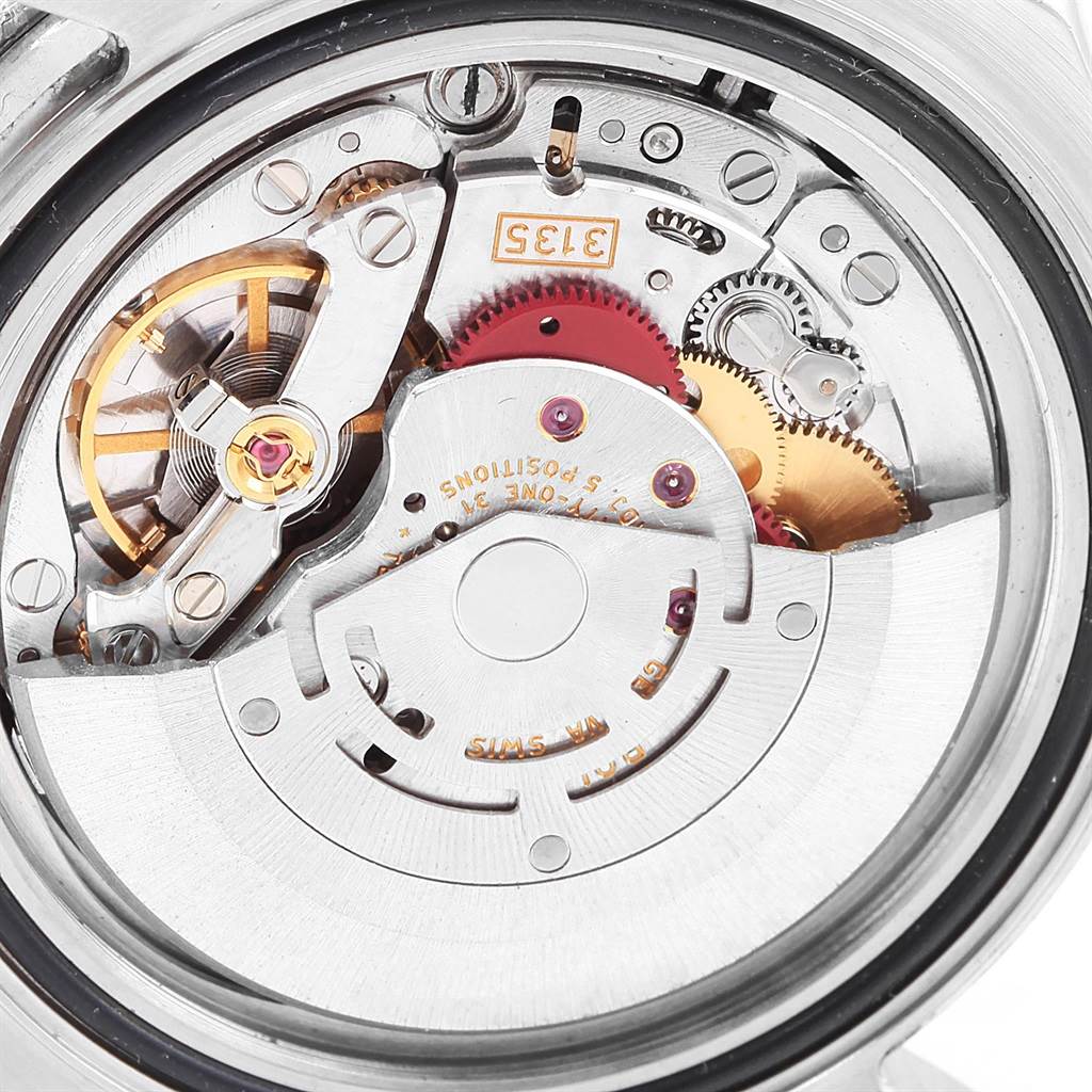 This image shows the internal mechanism of the Rolex Yacht-Master 16622 Men's Stainless Steel Silver Dial 16622 Men's Stainless Steel Silver Dial watch viewed from the back.