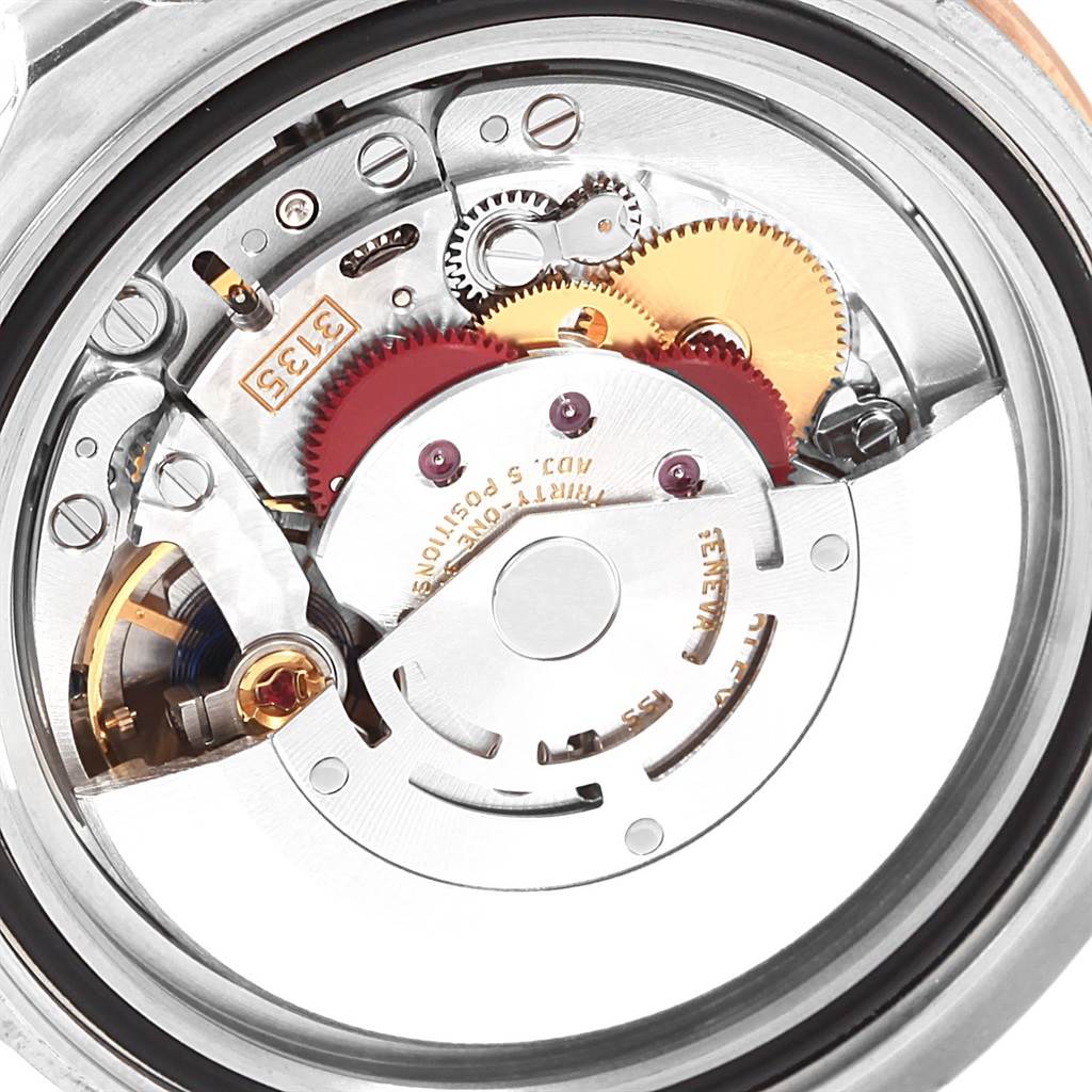 This image shows the internal mechanical movement of a Rolex Yacht-Master 116621 Men's Stainless Steel Brown Dial 116621 Men's Stainless Steel Brown Dial watch viewed from the back.