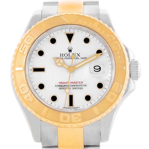 Photo of Rolex Yachtmaster 40 Steel Yellow Gold Mens Watch 16623 Box Papers