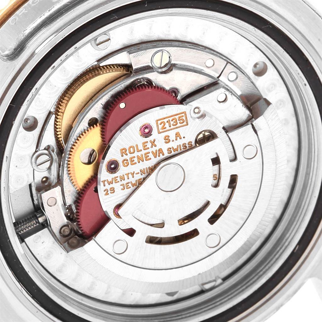 This image shows the internal mechanical movement of the Rolex Yacht-Master 68623 Men's Steel and Gold (two tone) White Dial 68623 Men's Steel and Gold (two tone) White Dial watch from a close-up angle.