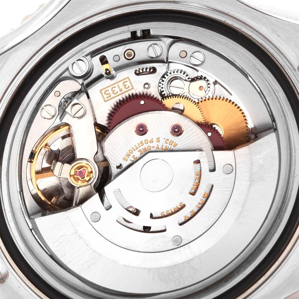 This is an internal view showing the movement mechanism of the Rolex Yacht-Master 16623 Men's Stainless Steel White Dial 16623 Men's Stainless Steel White Dial watch.