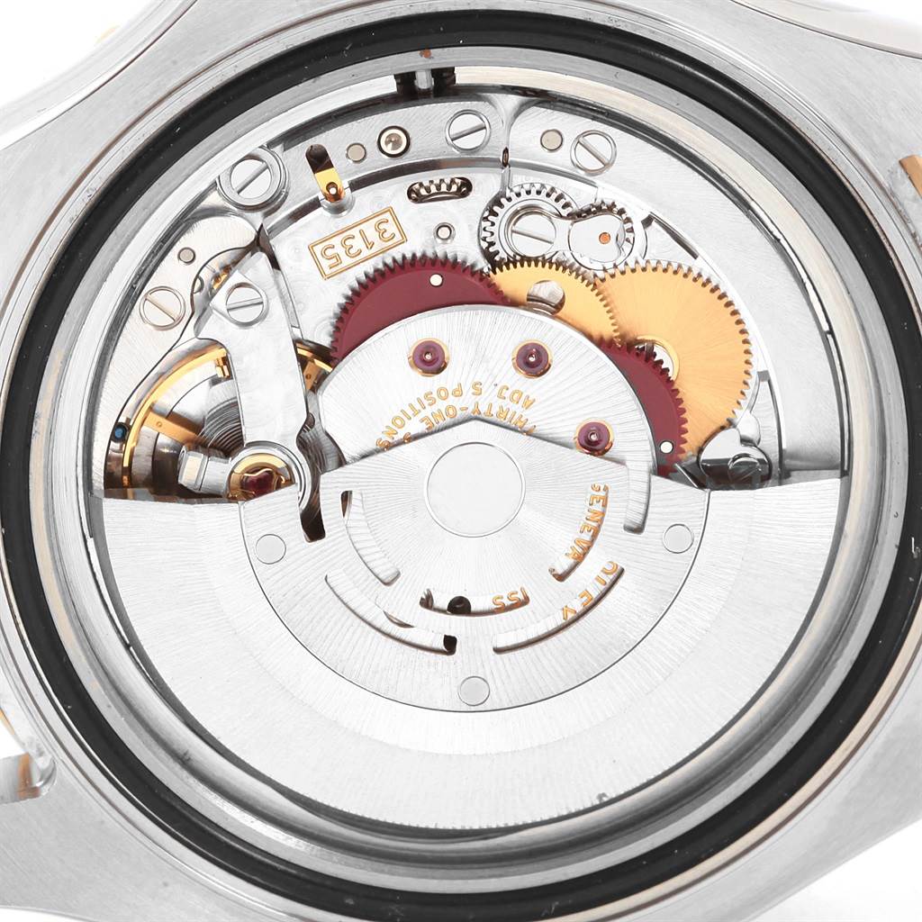 The image shows the inner mechanical movement of the Rolex Yacht-Master 16623 Men's Stainless Steel Grey Dial 16623 Men's Stainless Steel Grey Dial watch from a back view angle.