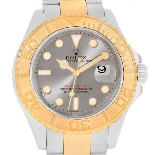 Photo of Rolex Yachtmaster 40 Steel Yellow Gold Steel 16623 Box Card