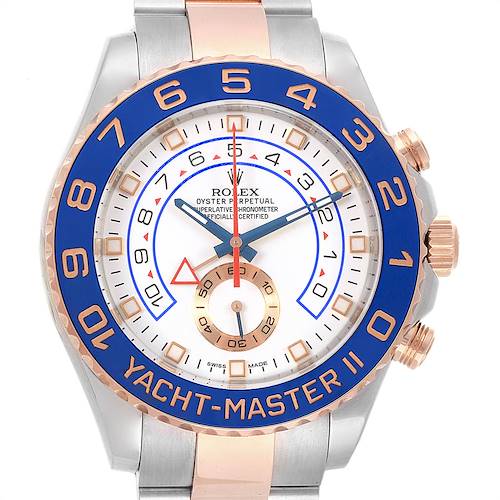 Photo of Rolex Yachtmaster II Stainless Steel 18k Rose Gold Mens Watch 116681