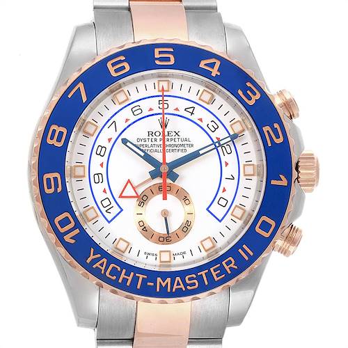 Photo of Rolex Yachtmaster II Stainless Steel 18k Rose Gold Mens Watch 116681