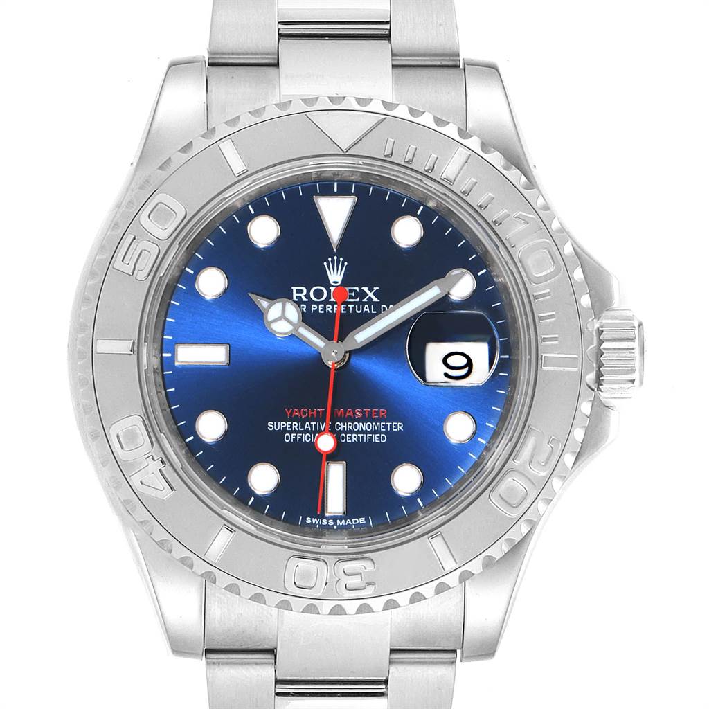 rolex yachtmaster 40mm blue dial