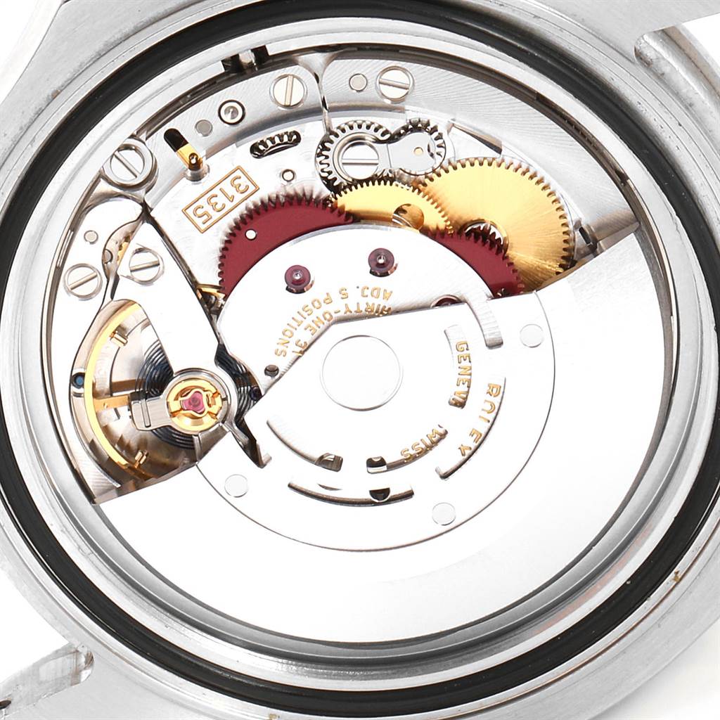 This image shows the internal mechanical movement of the Rolex Yacht-Master 116622 Men's Stainless Steel Grey Dial 116622 Men's Stainless Steel Grey Dial watch from a back view angle.