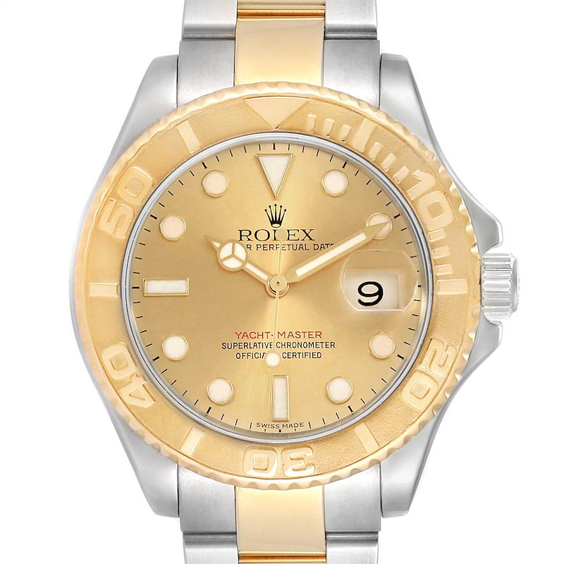 Rolex Yachtmaster 40mm Steel Yellow Gold Automatic Mens Watch 16623 SwissWatchExpo