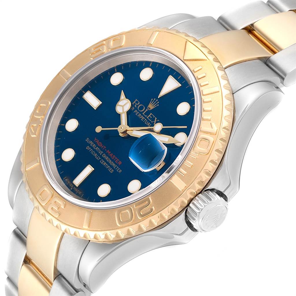 Rolex Yachtmaster 40 Steel Yellow Gold Blue Dial Mens ...