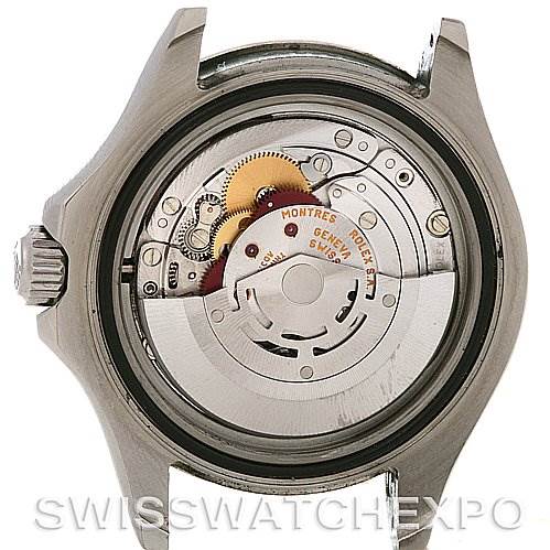 This image shows the open case back and exposed movement of a Rolex Yacht-Master 16622 Men's Stainless Steel Silver Dial 16622 Men's Stainless Steel Silver Dial watch.