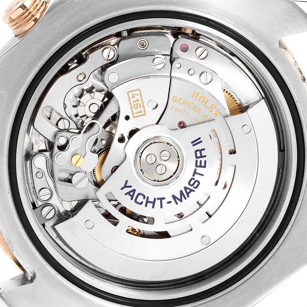 This image shows the internal movement mechanism of a Rolex Yacht-Master 116681 Men's Steel and Gold (two tone) White Dial 116681 Men's Steel and Gold (two tone) White Dial II watch.