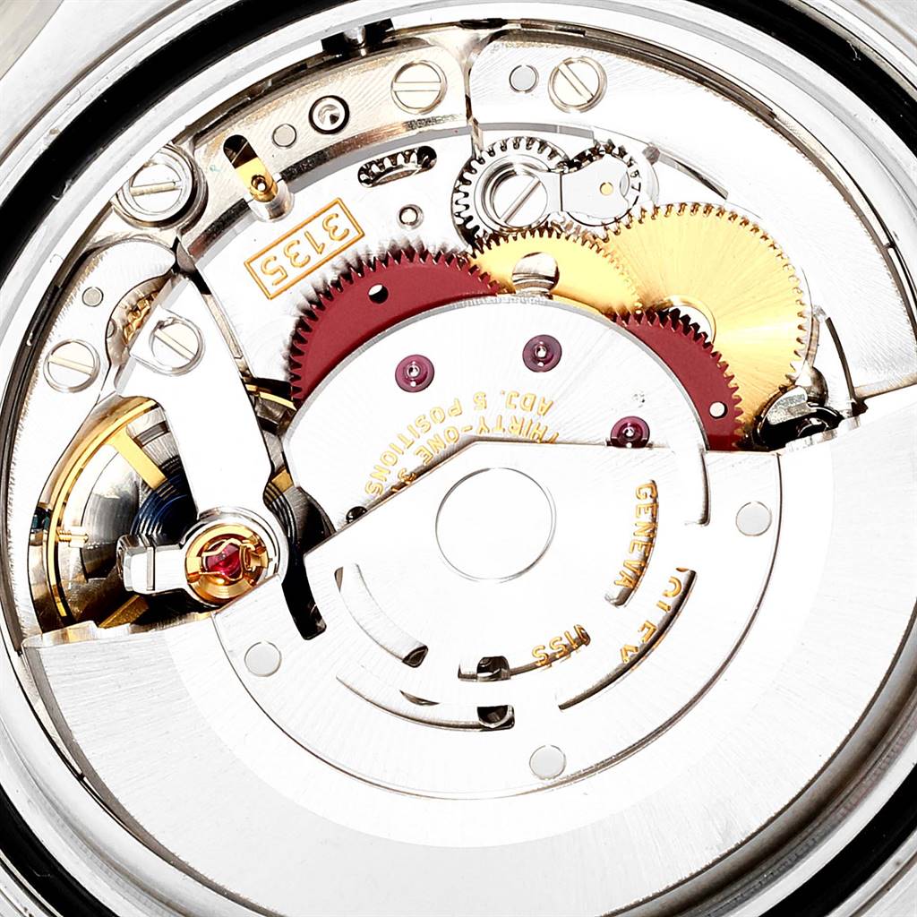 This image shows a close-up view of the internal mechanical movement parts of a Rolex Yacht-Master 116622 Men
s Stainless Steel Blue Dial 116622 Men
s Stainless Steel Blue Dial watch.
