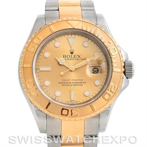 Photo of Rolex Mens Steel 18k Yellow Gold Yachtmaster Watch 16623