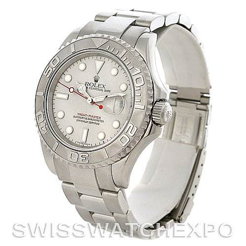 Rolex Yachtmaster Mens Steel & Platinum Watch 16622 SwissWatchExpo