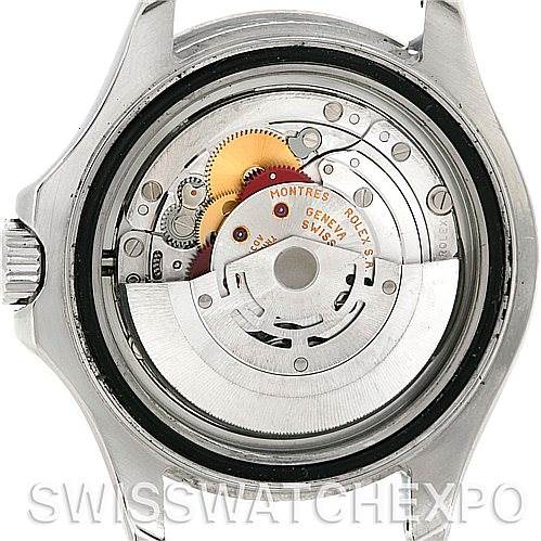 This image shows the back view of a Rolex Yacht-Master 16622 Men's Stainless Steel Silver Dial 16622 Men's Stainless Steel Silver Dial watch, displaying its internal movement and components.