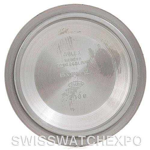 This image shows the inside case back of a Rolex Yacht-Master 16622 Men's Stainless Steel Silver Dial 16622 Men's Stainless Steel Silver Dial watch, displaying brand engravings and specifications.