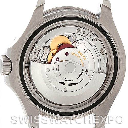 This image shows the back view of a Rolex Yacht-Master 16622 Men's Stainless Steel Silver Dial 16622 Men's Stainless Steel Silver Dial watch, highlighting the internal movement and mechanism components.