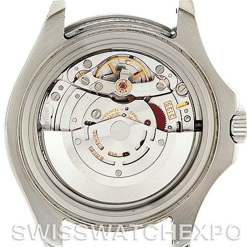 The image shows the back view of the movement mechanism of a Rolex Yacht-Master 16622 Men's Stainless Steel Silver Dial 16622 Men's Stainless Steel Silver Dial watch.