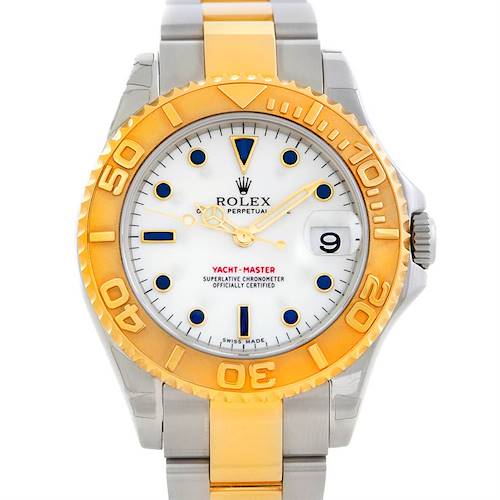 Photo of Rolex Steel and 18K Yellow Gold Yachtmaster Midsize Watch 168623