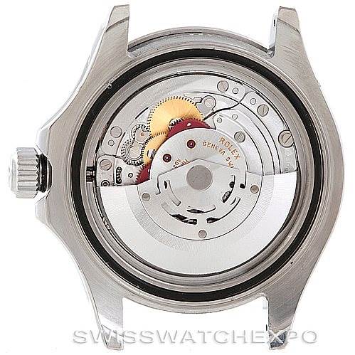 This image shows the internal mechanism of a Rolex Yacht-Master 16622 Men's Stainless Steel Silver Dial 16622 Men's Stainless Steel Silver Dial watch, viewed from the back without the case back.