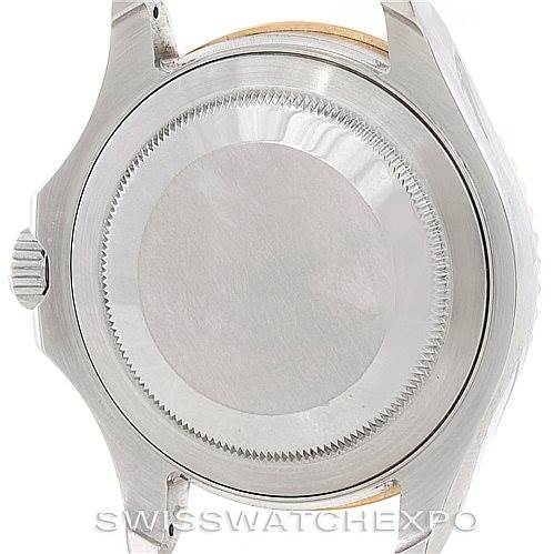 The image shows the case back and part of the case of a Rolex Yacht-Master 16623 Men's Stainless Steel Grey Dial 16623 Men's Stainless Steel Grey Dial watch at a rear angle.