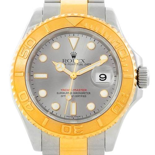Photo of Rolex Yachtmaster Mens Steel Gold Watch 16623