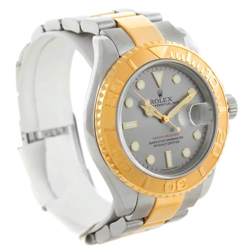 Rolex Yachtmaster Stainless Steel 18K Yellow Gold Watch 16623 SwissWatchExpo
