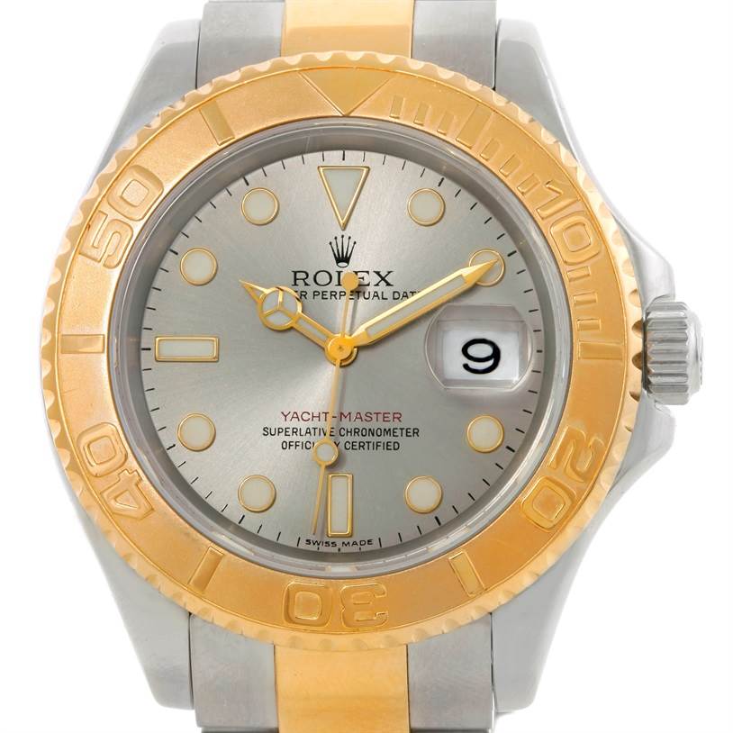 Rolex Yachtmaster Stainless Steel 18K Yellow Gold Watch 16623 ...
