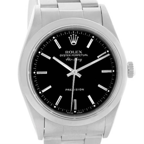 Photo of Rolex Oyster Perpetual Air King Black Dial Automatic Watch 14000