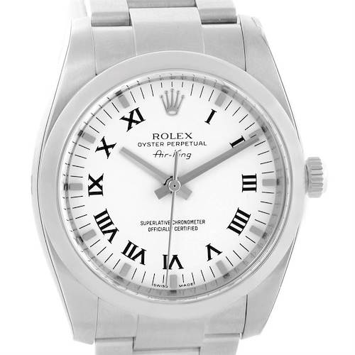 Photo of Rolex Oyster Perpetual Air King White Dial Watch 114200 Unworn